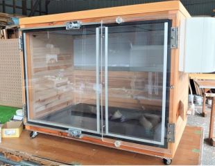 防音ケージカバー7タイプ 全開になる新しいタイプを作りました。
... 防音ケージカバー7